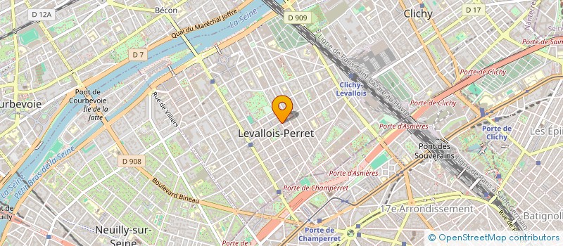 localisation de l'entreprise LES DELICES DE LEVALLOIS à LEVALLOIS PERRET