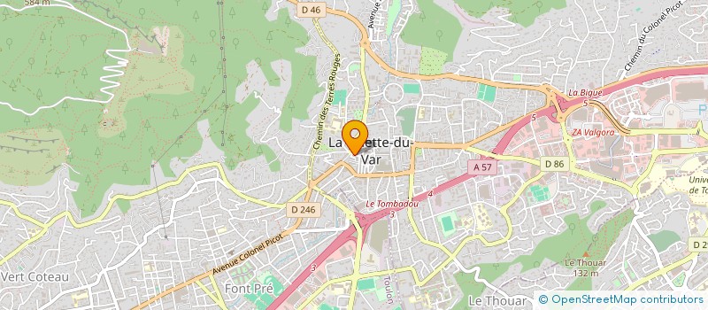localisation de l'entreprise LES DELICES DE LILY à LA VALETTE-DU-VAR