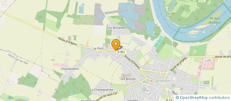 localisation de l'entreprise LES DELICES DE LINA à SANDILLON