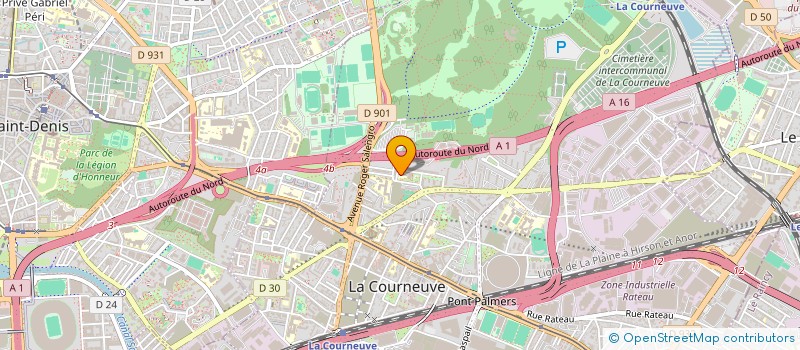 localisation de l'entreprise LES DELICES DE LINDA à LA COURNEUVE