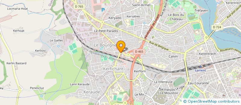 localisation de l'entreprise LES DELICES DE LORIENT à LORIENT