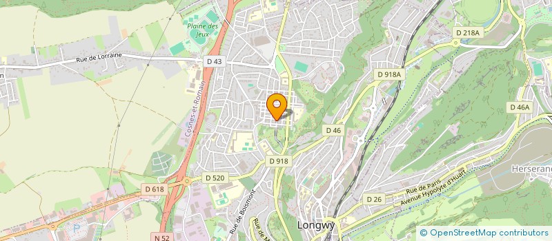localisation de l'entreprise LES DELICES DE LUXE à LONGWY