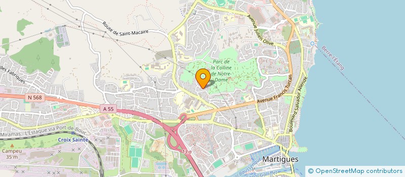localisation de l'entreprise LES DELICES DE MAI à MARTIGUES