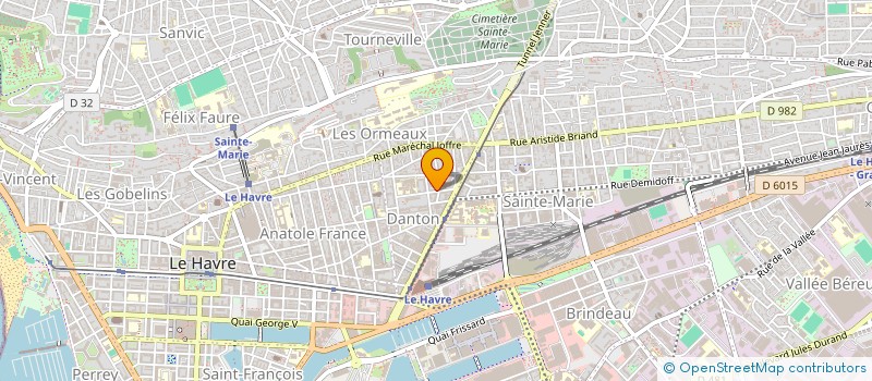 localisation de l'entreprise LES DELICES DE MAMAN à LE HAVRE