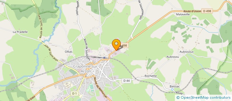 localisation de l'entreprise LES DELICES DE MAMIE GEL SARL à CRAPONNE-SUR-ARZON