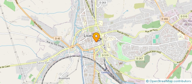 localisation de l'entreprise LES DELICES DE MARJUL  LISIEUX