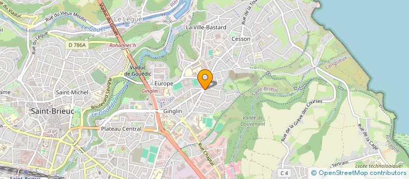 localisation de l'entreprise LES DELICES DE MARRAKECH à SAINT-BRIEUC