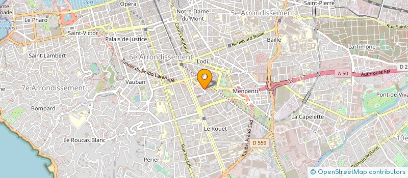 localisation de l'entreprise LES DELICES DE MARSEILLE à MARSEILLE