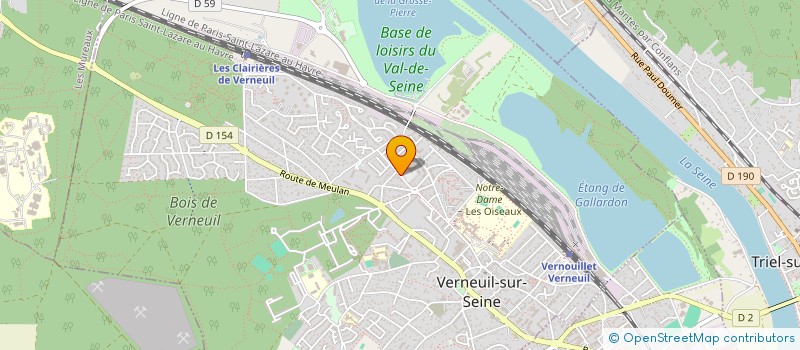 localisation de l'entreprise LES DELICES DE MM4  VERNEUIL-SUR-SEINE