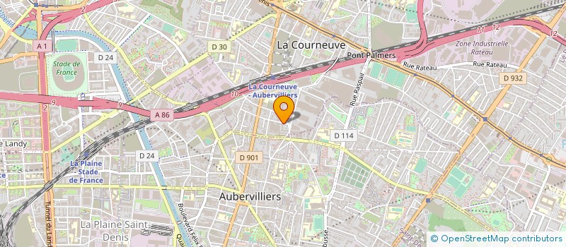 localisation de l'entreprise LES DELICES DE MONCEAU à LA COURNEUVE