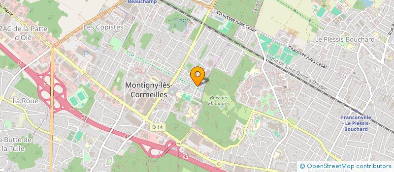 localisation de l'entreprise LES DELICES DE MONTIGNY LES CORMEILLES à MONTIGNY-LES-CORMEILLES