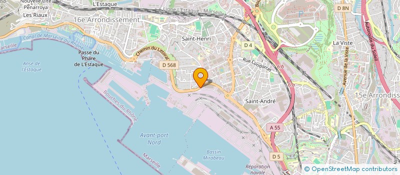 localisation de l'entreprise LES DELICES DE MOUREPIANE à MARSEILLE