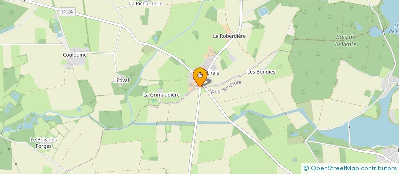 localisation de l'entreprise LES DELICES DE NOS REGIONS à JOUE-SUR-ERDRE