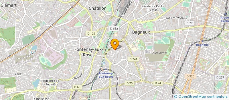 localisation de l'entreprise LES DELICES DE PARON à FONTENAY-AUX-ROSES