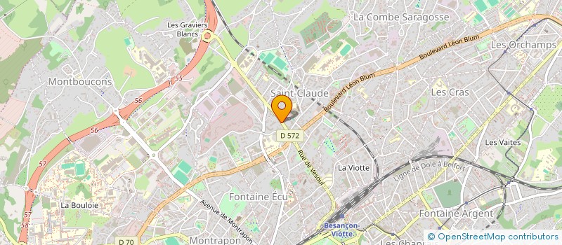 localisation de l'entreprise LES DELICES DE PEPETTE  BESANCON