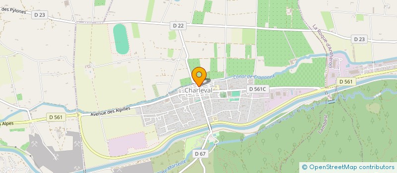 localisation de l'entreprise LES DELICES DE ROMAIN  CHARLEVAL