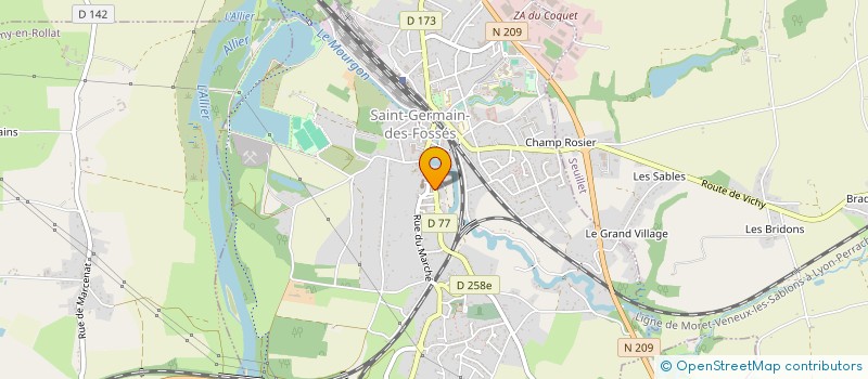 localisation de l'entreprise LES DELICES DE SAINT GERMAIN  SAINT-GERMAIN-DES-FOSSES