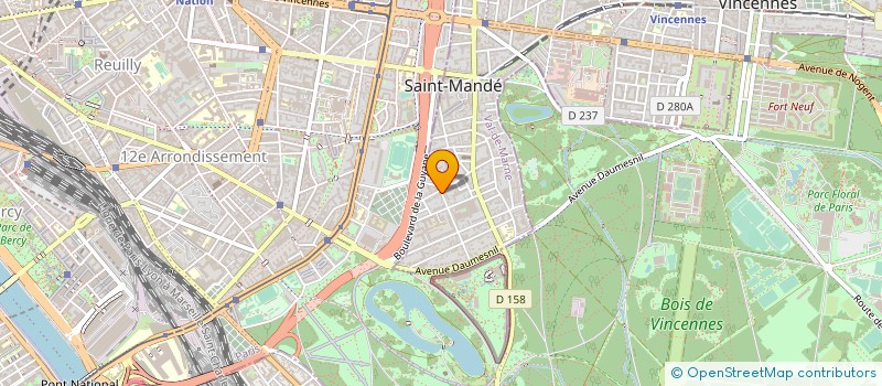 localisation de l'entreprise LES DELICES DE SAINT-MANDE  SAINT-MANDE