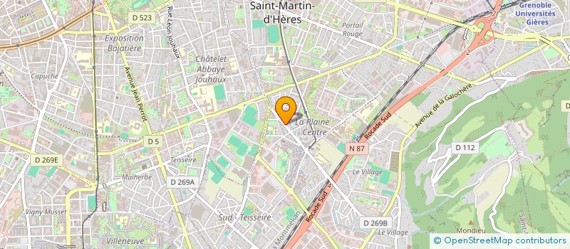 localisation de l'entreprise LES DELICES DE SAINT-MARTIN à SAINT-MARTIN-D'HERES