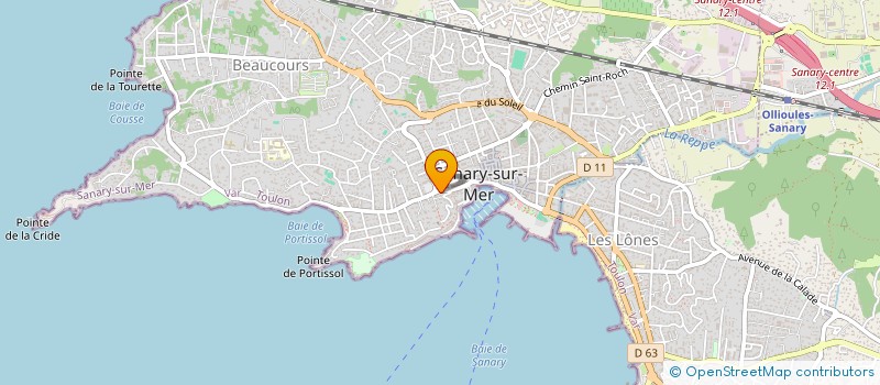 localisation de l'entreprise LES DELICES DE SANARY à SANARY-SUR-MER