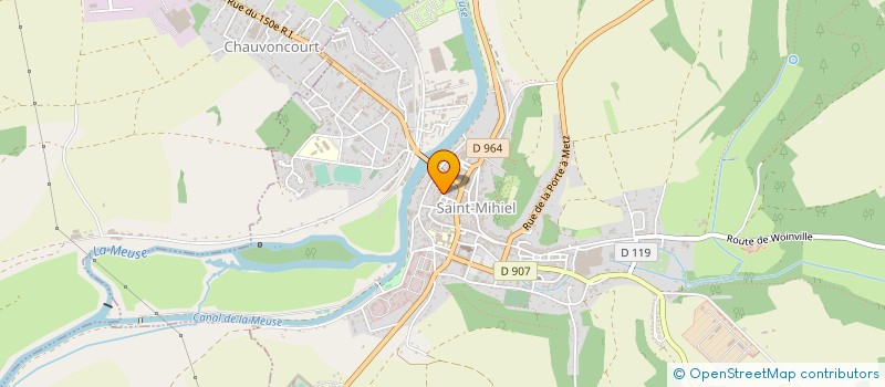 localisation de l'entreprise LES DELICES DE SANDRA à SAINT-MIHIEL