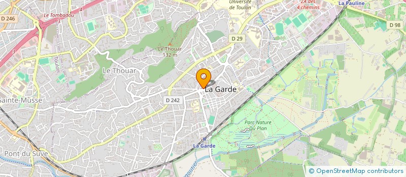 localisation de l'entreprise LES DELICES DE SANDRINE à LA GARDE