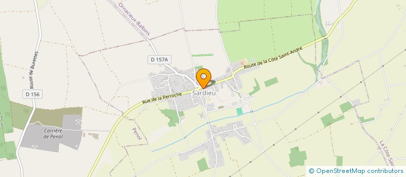 localisation de l'entreprise LES DELICES DE SARDIEU  SARDIEU