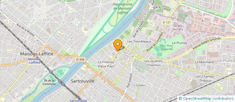 localisation de l'entreprise LES DELICES DE SARTROUVILLE à SARTROUVILLE