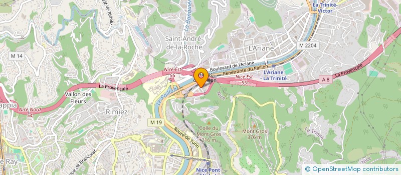 localisation de l'entreprise LES DELICES DE SAVEURS à NICE
