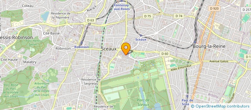 localisation de l'entreprise LES DELICES DE SCEAUX à SCEAUX