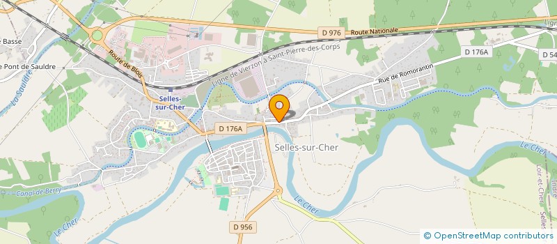 localisation de l'entreprise LES DELICES DE SELLES SUR CHER  SELLES-SUR-CHER