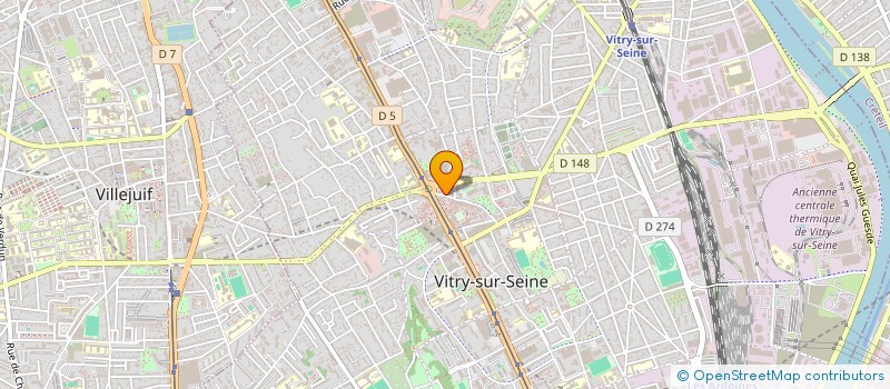 localisation de l'entreprise LES DELICES DE SERINE à VITRY-SUR-SEINE