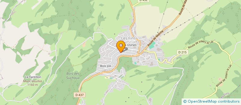 localisation de l'entreprise LES DELICES DE SO  LES FINS