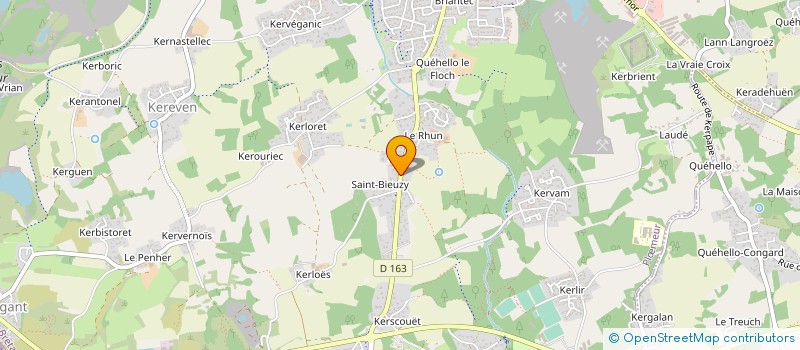 localisation de l'entreprise LES DELICES DE ST BIEUZY  PLOEMEUR