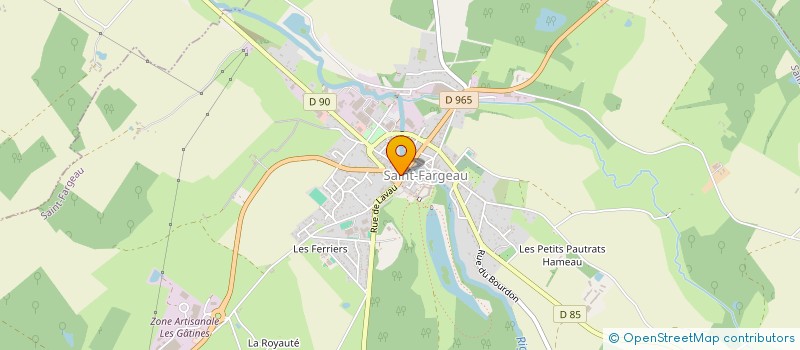 localisation de l'entreprise LES DELICES DE ST FARGEAU à SAINT-FARGEAU