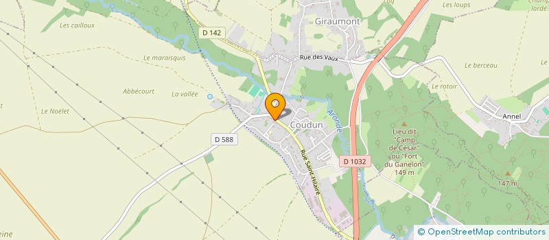 localisation de l'entreprise LES DELICES DE ST HILAIRE  COUDUN