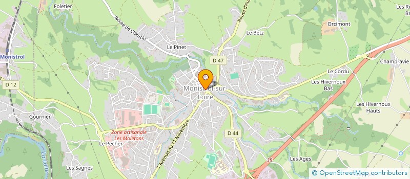 localisation de l'entreprise LES DELICES DE STROL  MONISTROL-SUR-LOIRE