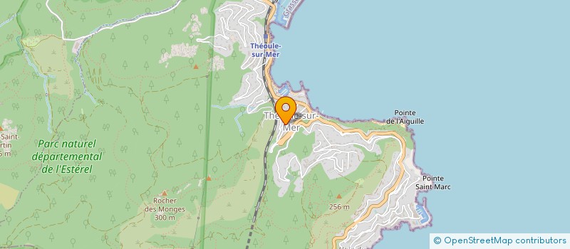 localisation de l'entreprise LES DELICES DE THEOULE  THEOULE-SUR-MER