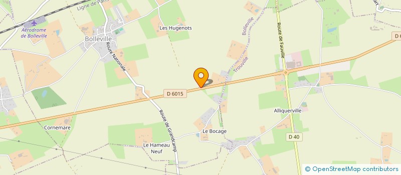 localisation de l'entreprise LES DELICES DE THOMAS  BOLLEVILLE