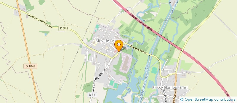 localisation de l'entreprise LES DELICES DE VALENTIN à MOY-DE-L'AISNE