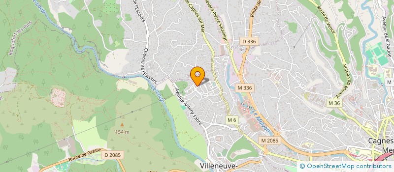 localisation de l'entreprise LES DELICES DE VAUGRENIER  VILLENEUVE-LOUBET