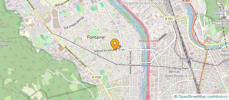 localisation de l'entreprise LES DELICES DE VERCORS  FONTAINE