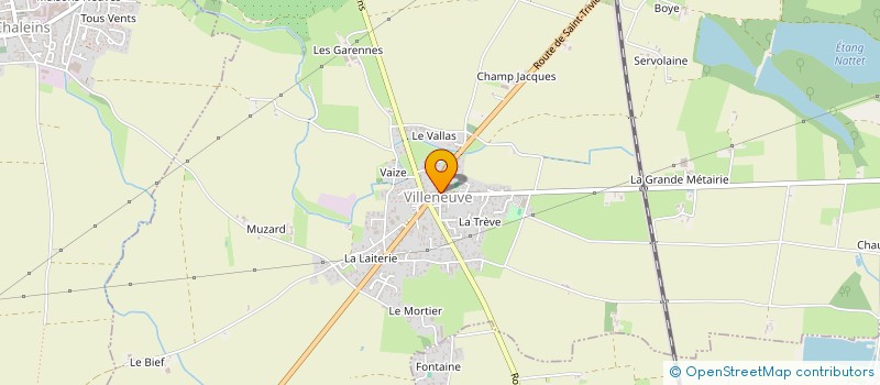 localisation de l'entreprise LES DELICES DE VILLENEUVE J&A  VILLENEUVE