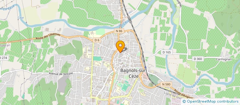 localisation de l'entreprise LES DELICES DE VOS PAPILLES à BAGNOLS-SUR-CEZE