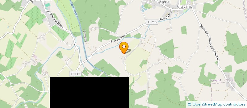 localisation de l'entreprise LES DELICES DE YAYA  CRAVANS