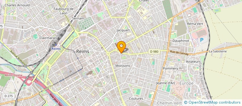 localisation de l'entreprise LES DELICES DE ZZ  REIMS