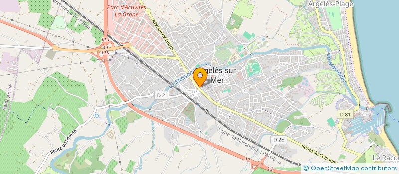 localisation de l'entreprise LES DELICES DEL MUNDO à ARGELES-SUR-MER