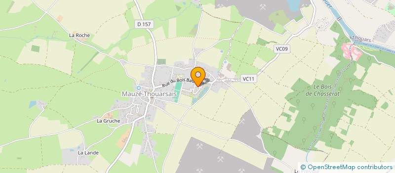 localisation de l'entreprise LES DELICES DES HALLES  THOUARS