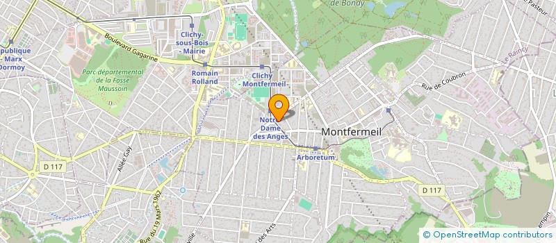 localisation de l'entreprise LES DELICES DES MOULINS à MONTFERMEIL