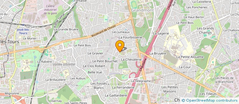 localisation de l'entreprise LES DELICES DES PERRIERS  CHAMBRAY-LES-TOURS